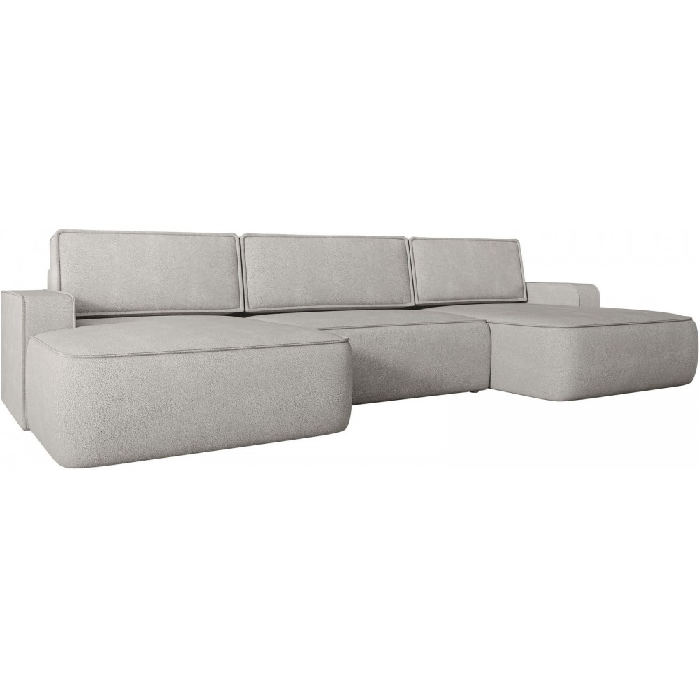 Γωνιακός καναπές Mono U-Γκρι Ανοιχτό