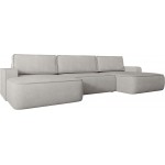 Γωνιακός καναπές Mono U-Γκρι Ανοιχτό