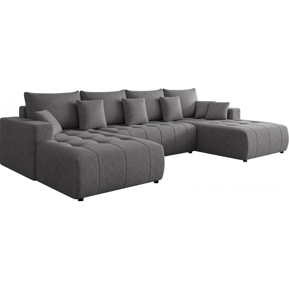 Γωνιακός καναπές Fabio U-Ανθρακί