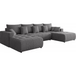 Γωνιακός καναπές Fabio U-Ανθρακί