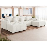 Γωνιακός καναπές Fabio U-Λευκό