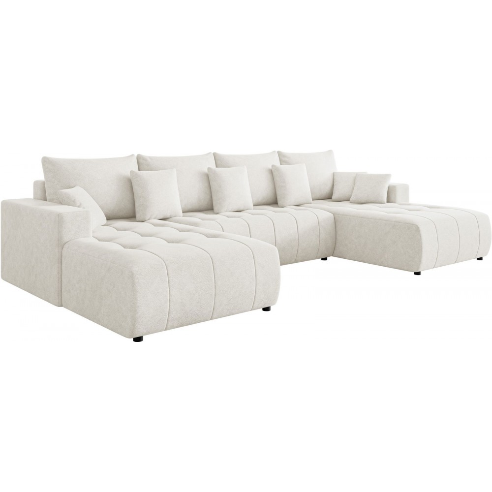 Γωνιακός καναπές Fabio U-Λευκό