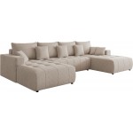 Γωνιακός καναπές Fabio U-Μπεζ