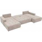Γωνιακός καναπές Fabio U-Μπεζ