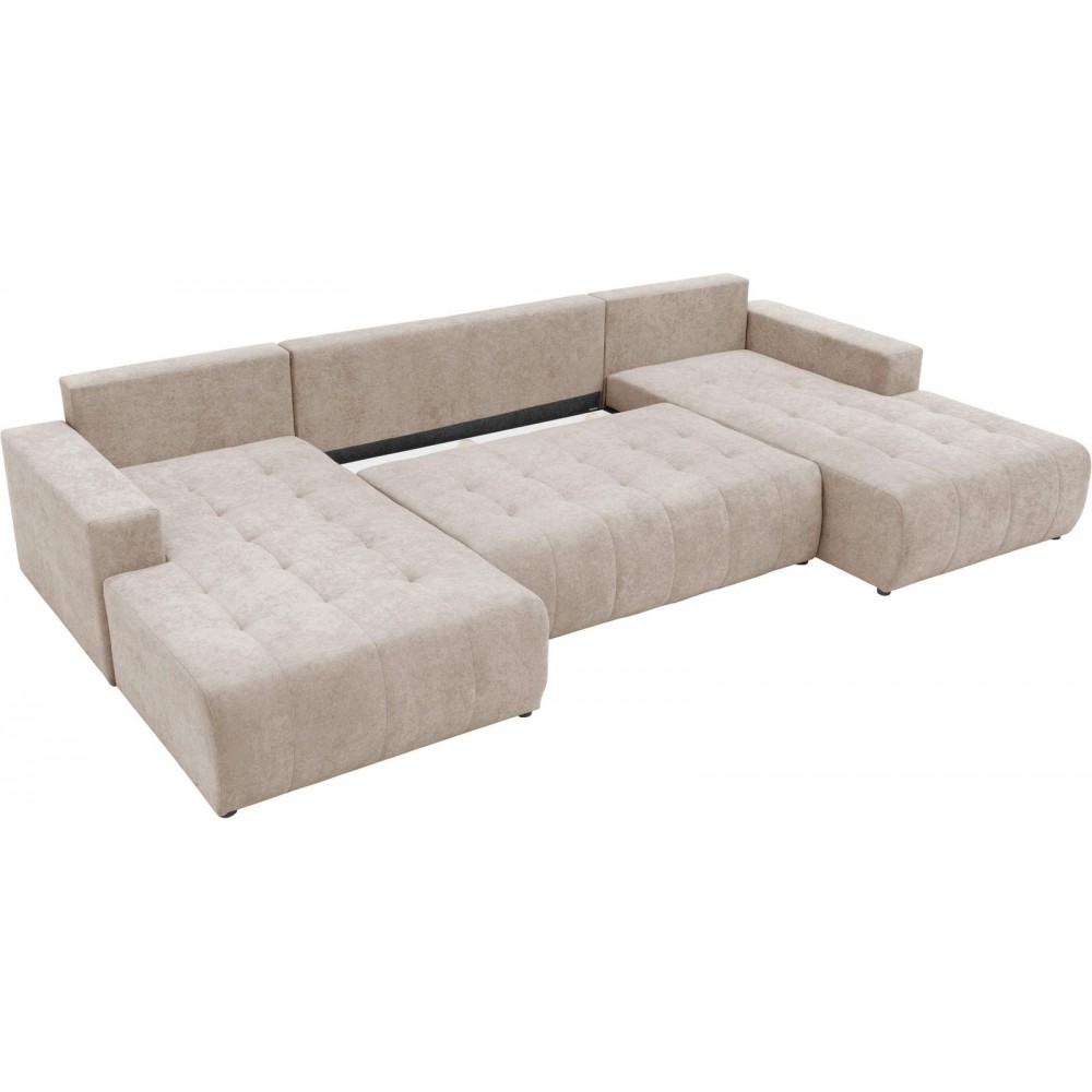 Γωνιακός καναπές Fabio U-Μπεζ