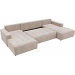 Γωνιακός καναπές Fabio U-Μπεζ