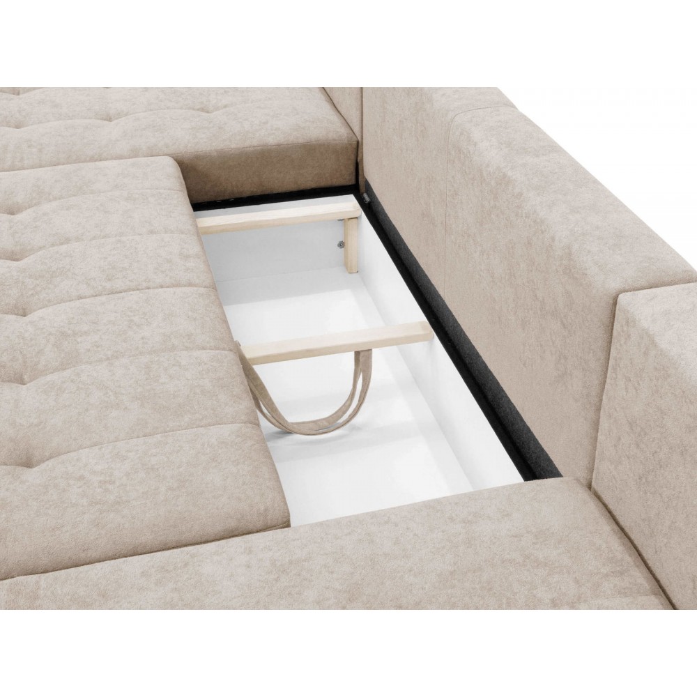 Γωνιακός καναπές Fabio U-Μπεζ