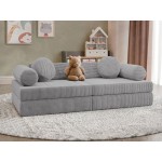 Καναπές - κρεβάτι Adell-Γκρι Ανοιχτό