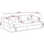 Καναπές - κρεβάτι Adell-Γκρι Ανοιχτό