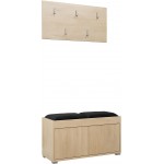 Έπιπλο υποδοχής Gesita-Φυσικό - Μαύρο