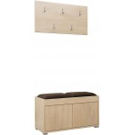 Έπιπλο υποδοχής Gesita-Φυσικό - Καφέ Σκούρο