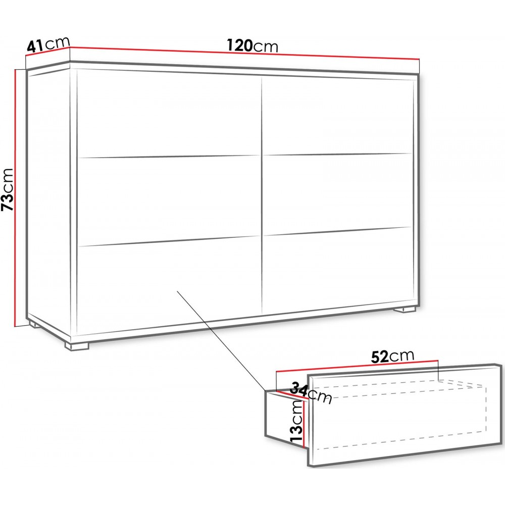 Συρταριέρα Gesita-Cashmere
