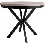 Τραπέζι Edder 100 επεκτεινόμενο-Cashmere-Μαύρο