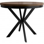 Τραπέζι Edder 120 επεκτεινόμενο-Βέγγε-Μαύρο