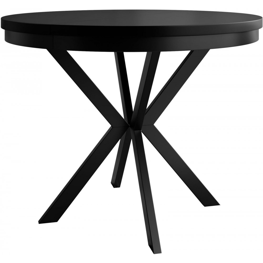 Τραπέζι Edder 120 επεκτεινόμενο-Μαύρο