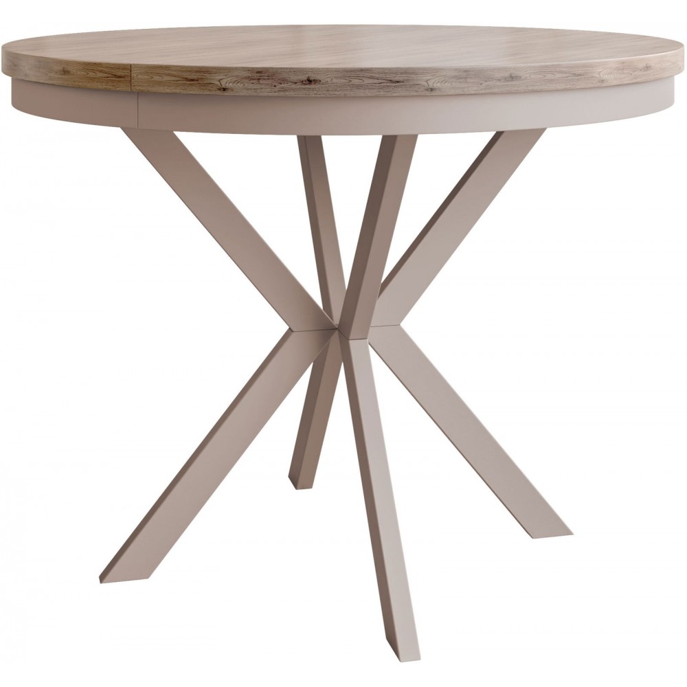 Τραπέζι Edder 100 επεκτεινόμενο-Φυσικό-Cashmere