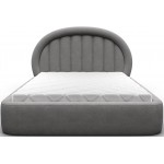 Επενδυμένο κρεβάτι Circle-180 x 200-Γκρι