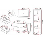 Σετ μπάνιου Lazienka 14-Μαύρο