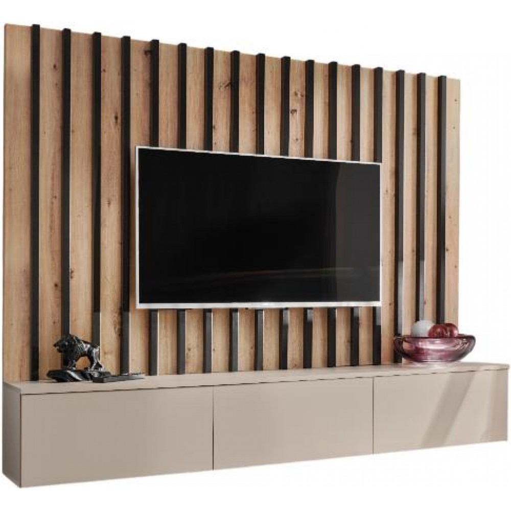 Σύνθετο σαλονιού Verona II-Cashmere 180x35x148