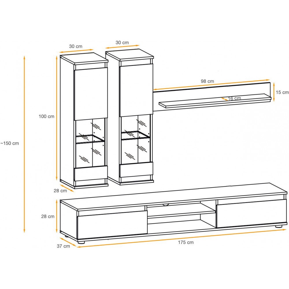Σύνθετο σαλονιού Musa-Cashmere