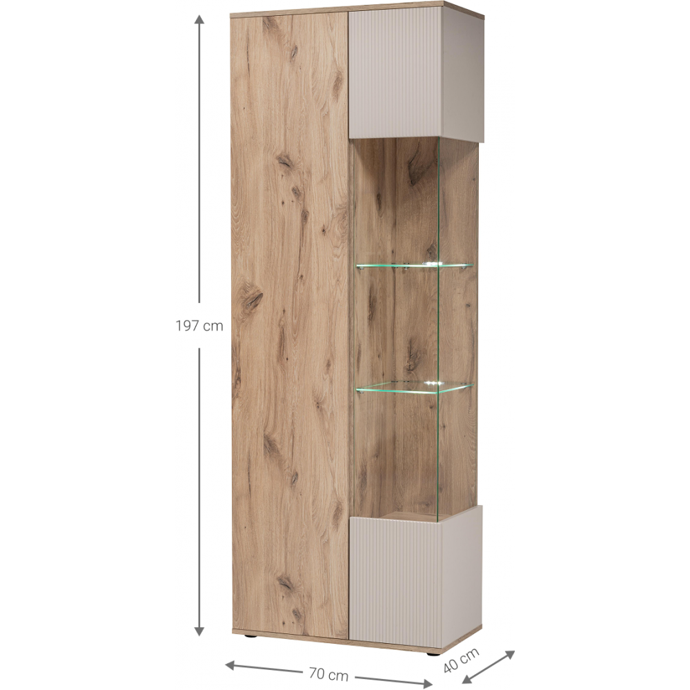 Βιτρίνα Tinker 70x40x197