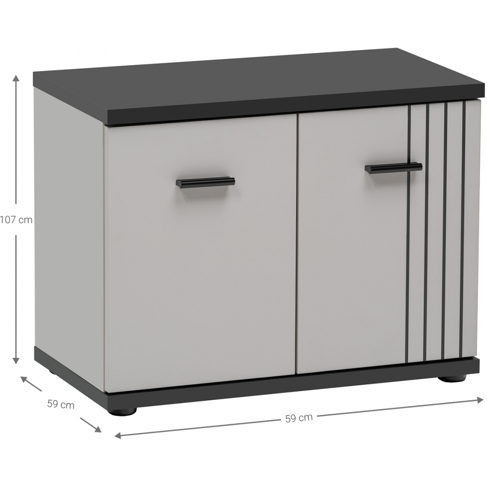 Παπουτσοθήκη-Πάγκος Mirox 60x32x46