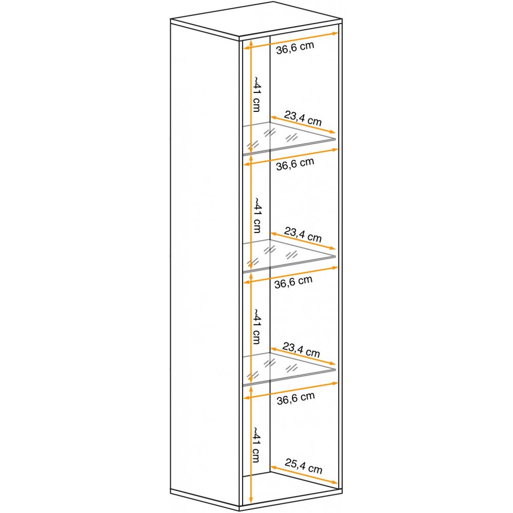 Κρεμαστή βιτρίνα Fly III-Cashmere