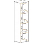 Κρεμαστή βιτρίνα Fly III-Cashmere