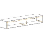 Κρεμαστή οριζόντια στήλη Fly-Φυσικό 160x29x30