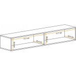 Κρεμαστή οριζόντια βιτρίνα Fly II-Cashmere