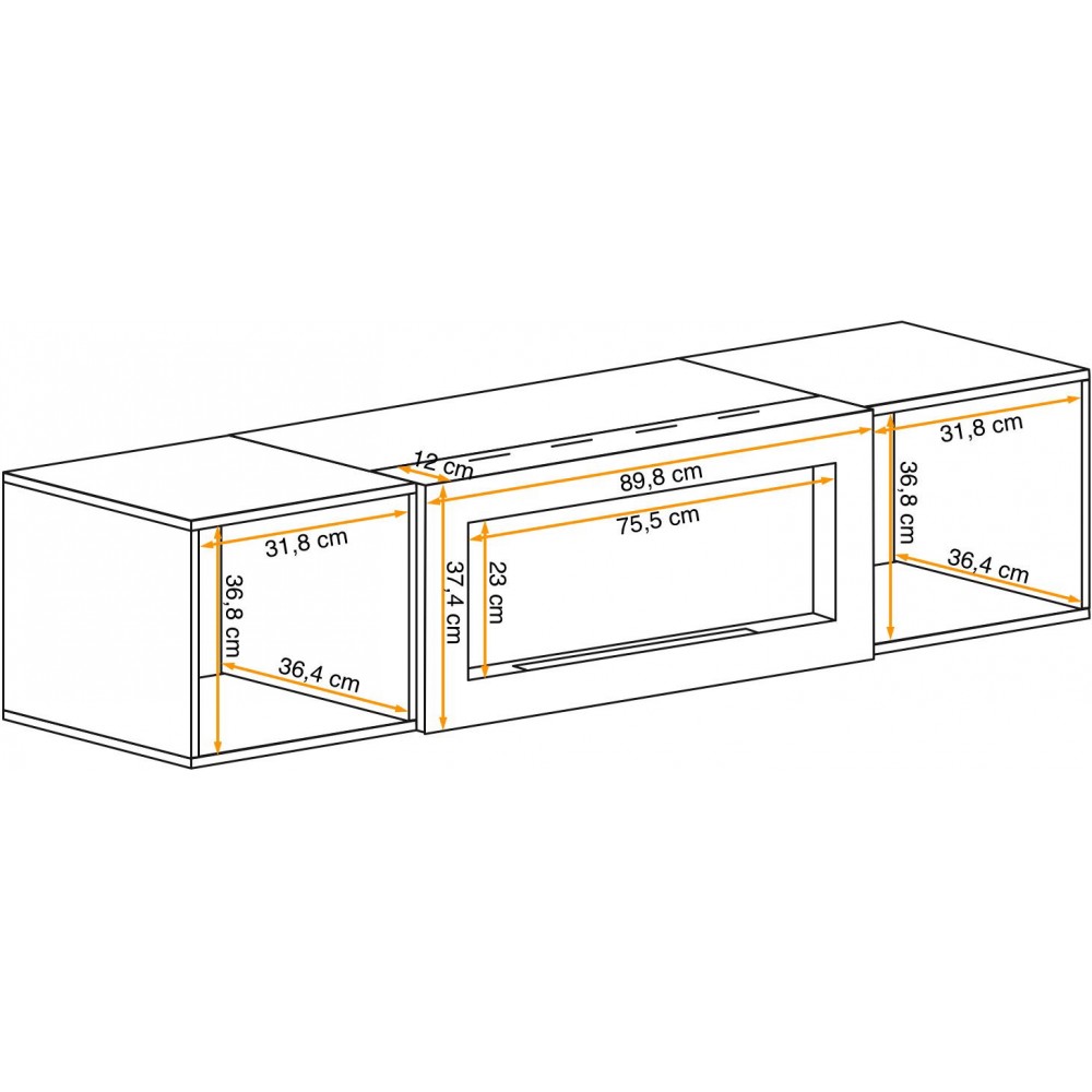 Κρεμαστό Έπιπλο Τηλεόρασης Fly-Cashmere