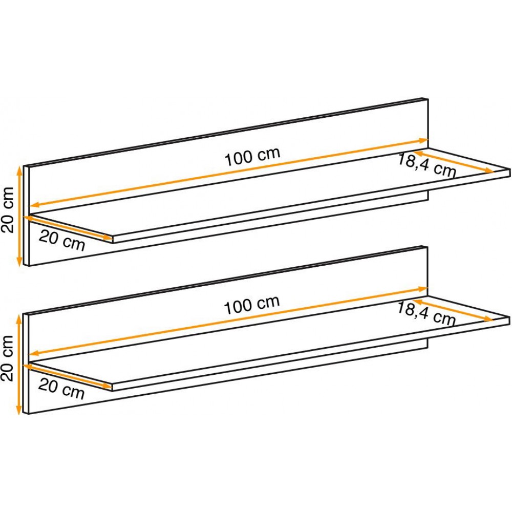 Σετ 2 ράφια Mix-Cashmere