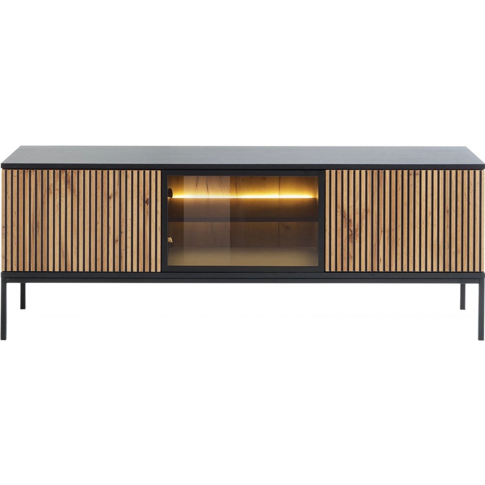 Έπιπλο Τηλεόρασης Sento-Φυσικό - Μαύρο