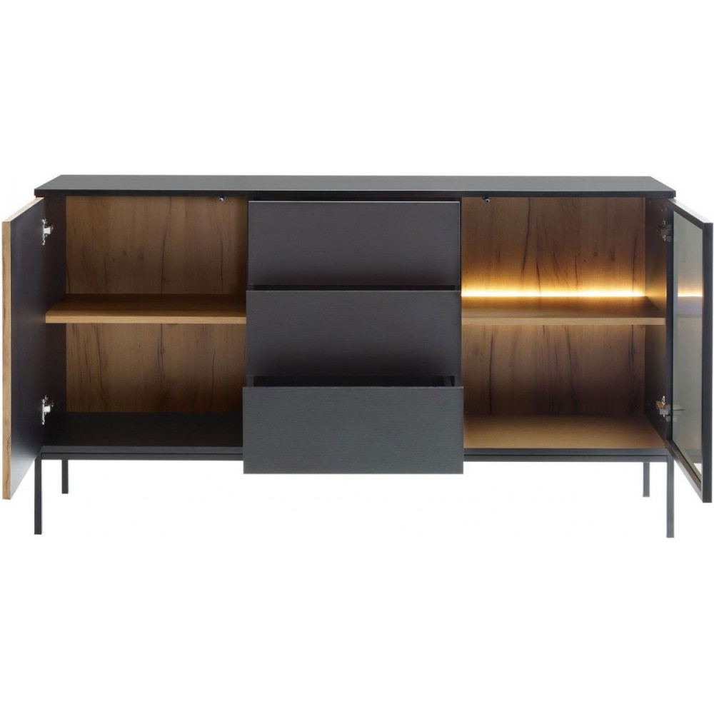 Μπουφές Sento KSZ154-Φυσικό - Μαύρο