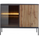 Μπουφές Sento K104 Mini-Φυσικό - Μαύρο 104x39x83