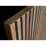 Μπουφές Sento K104 Mini-Φυσικό - Μαύρο 104x39x83