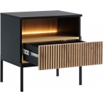 Κομοδίνο Sento-Φυσικό - Μαύρο