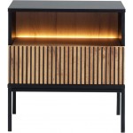 Κομοδίνο Sento-Φυσικό - Μαύρο