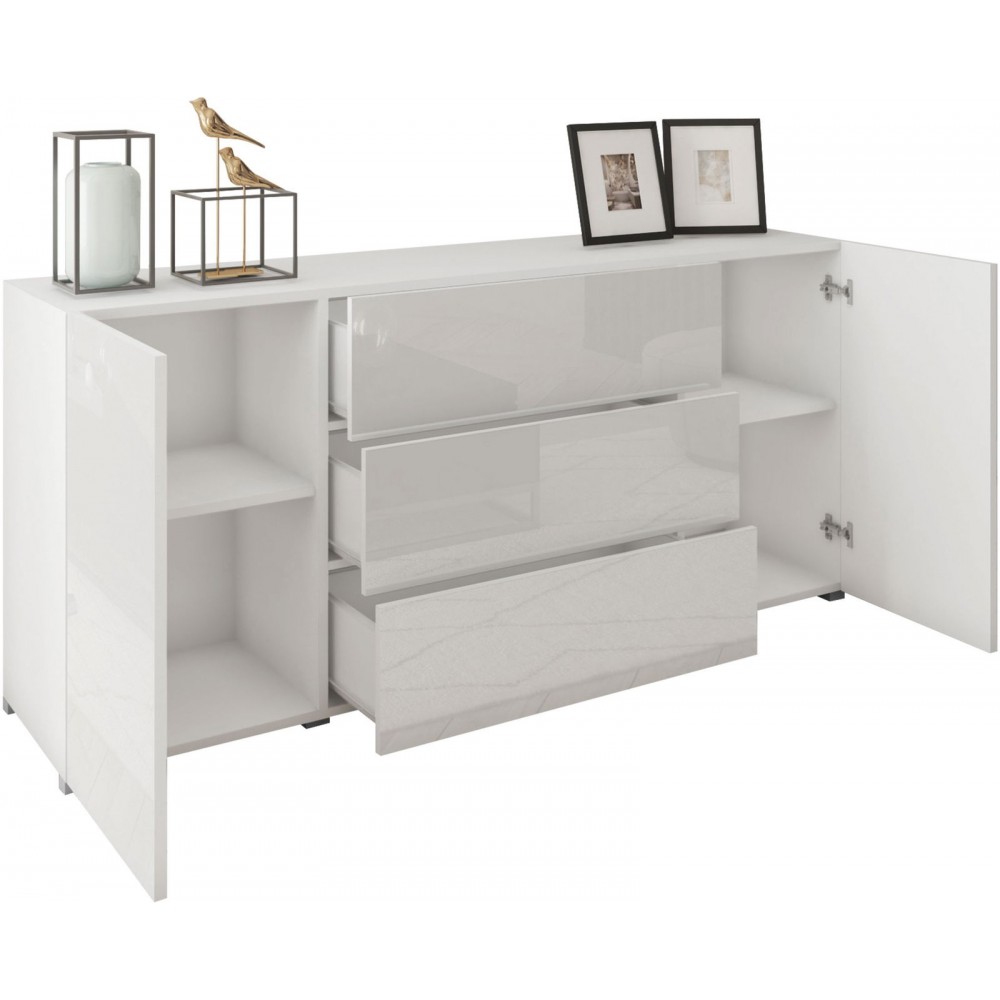 Μπουφές Berlin-Φυσικό - Μαύρο