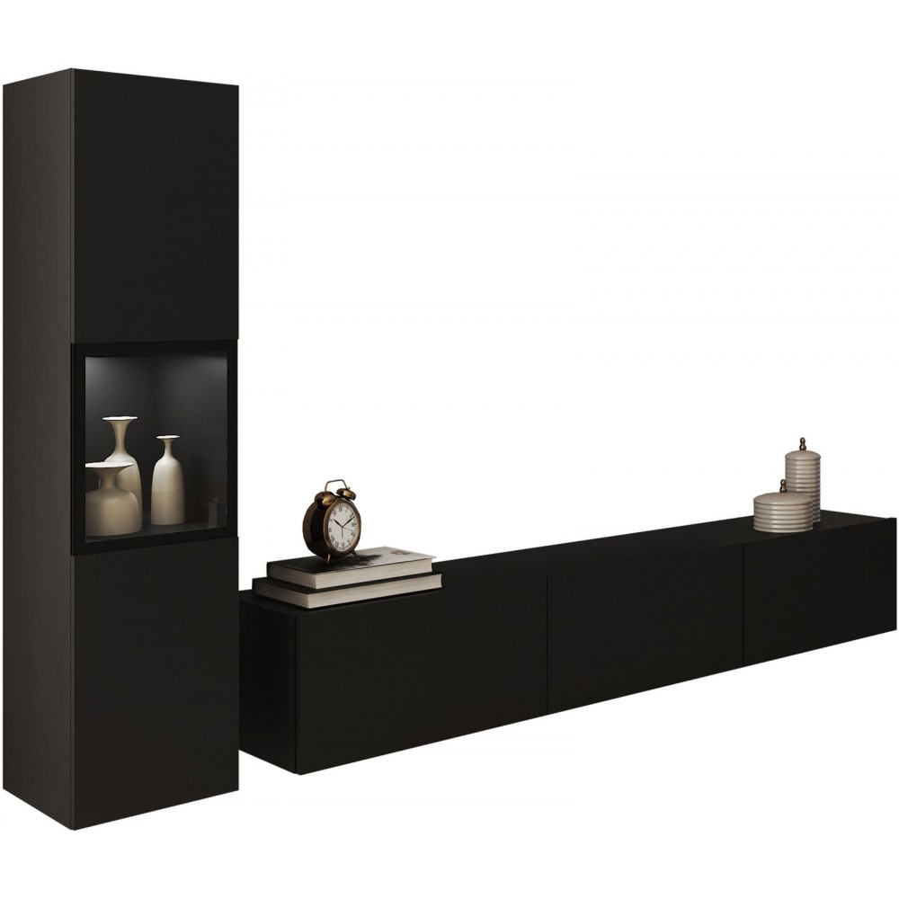 Σύνθεση σαλονιού Berlin I-Μαύρο