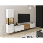 Σύνθεση σαλονιού Berlin I-Λευκό - Φυσικό