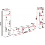 Σύνθεση σαλονιού Berlin III-Λευκό