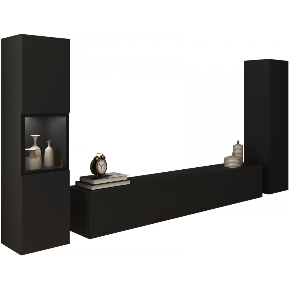 Σύνθεση σαλονιού Berlin III-Μαύρο