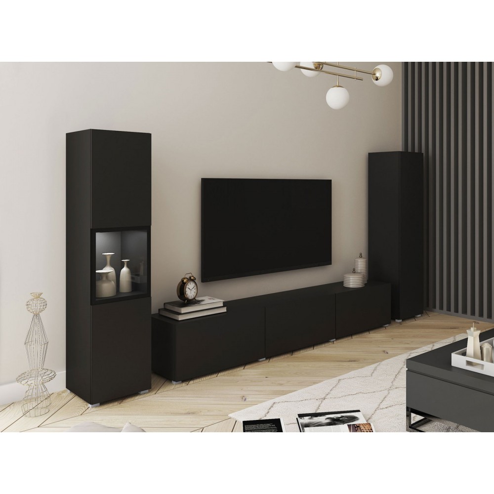 Σύνθεση σαλονιού Berlin III-Μαύρο