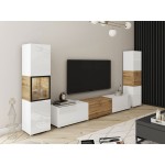 Σύνθεση σαλονιού Berlin III-Λευκό - Φυσικό