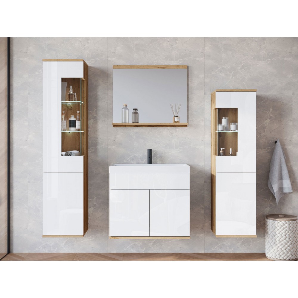 Σετ μπάνιου Nairobi-Λευκό - Φυσικό