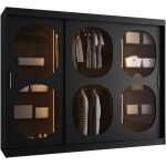 Ντουλάπα Bahrajn II 250 συρόμενη-Μαύρο