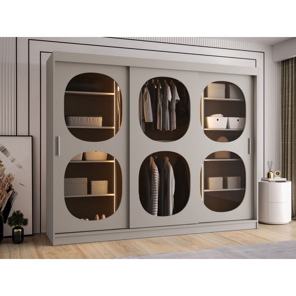 Ντουλάπα Bahrajn II 250 συρόμενη-Cashmere