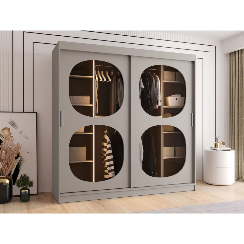 Ντουλάπα Bahrajn II 200 συρόμενη-Cashmere