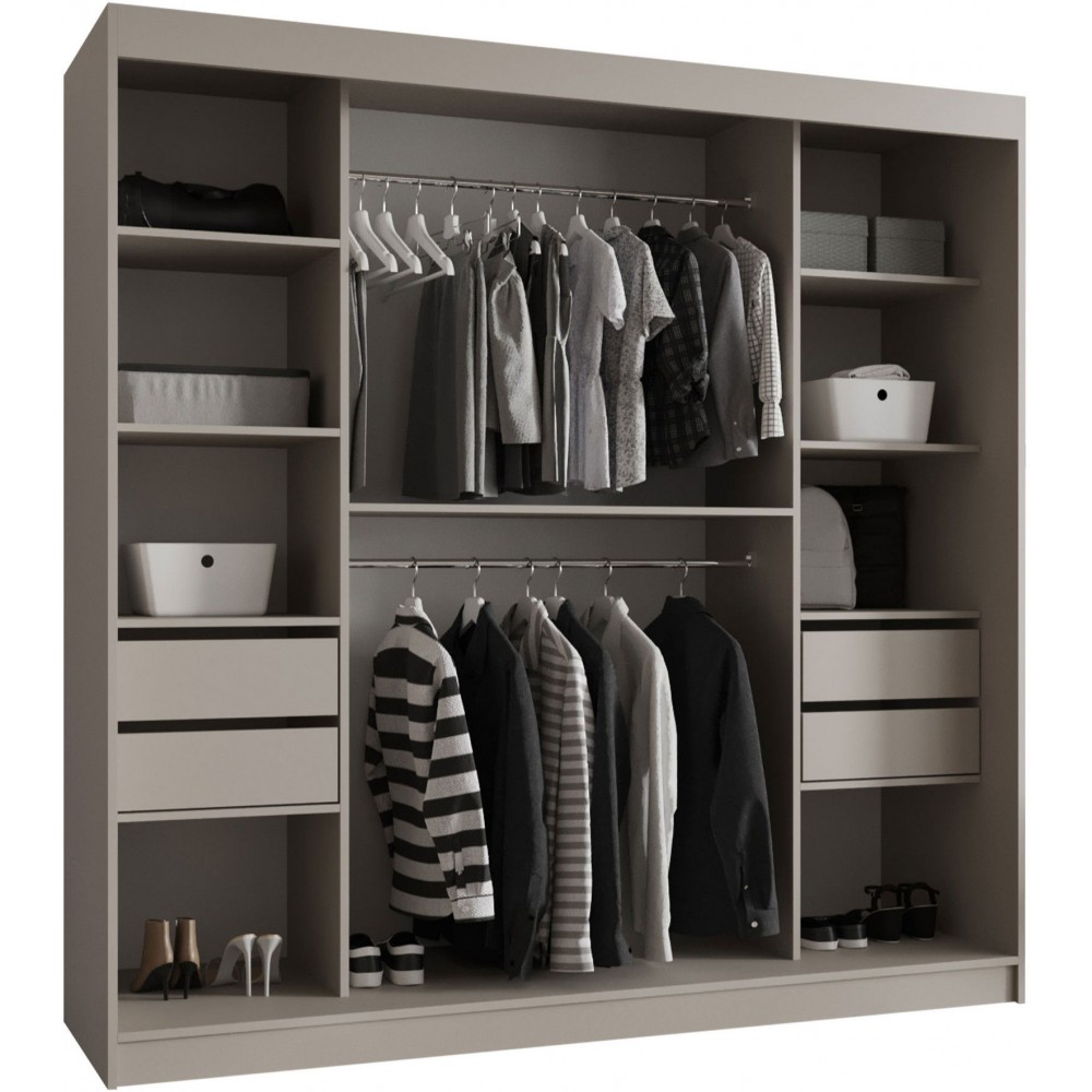 Ντουλάπα Bahrajn II 200 συρόμενη-Cashmere